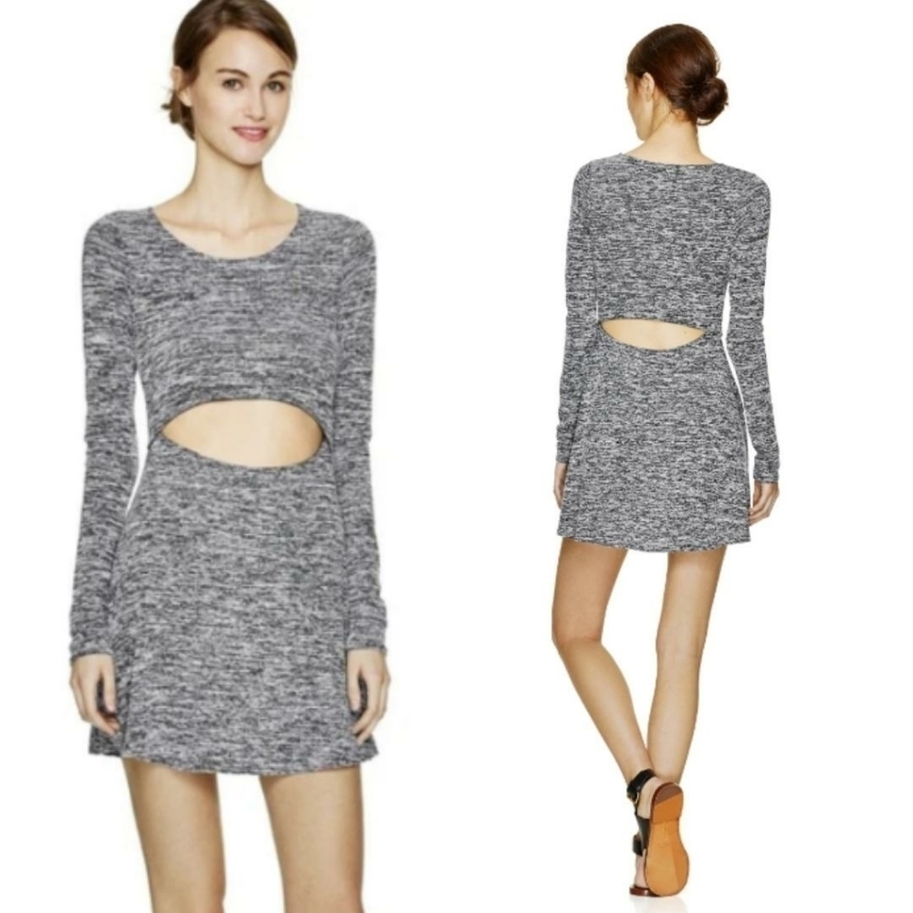 Wilfred Solange Cutout Mini Dress Grey M